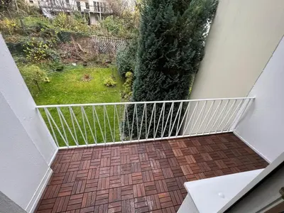 Ein Balkon oder eine Terrasse in der Unterkunft Zentral & stilvoll wohnen