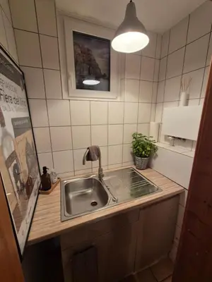 Küche/Küchenzeile in der Unterkunft UhlenLoft ideal für Messe Düsseldorf Essen