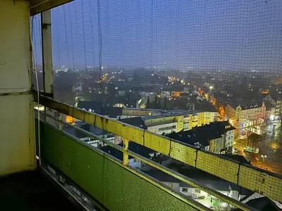 Ein allgemeiner Blick auf Duisburg oder ein Stadtblick von der Ferienwohnung aus