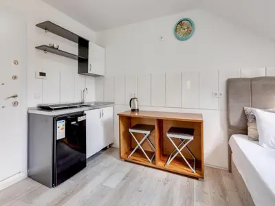 Küche/Küchenzeile in der Unterkunft Oberhausen Urban Retreat