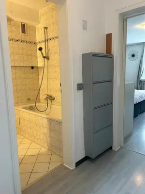 Ein Badezimmer in der Unterkunft Gemütliche 1,5 Zimmer-Oase im schönen grünen Essen Frohnhausen