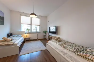 Ein Bett oder Betten in einem Zimmer der Unterkunft HagenStay Eilpe 4