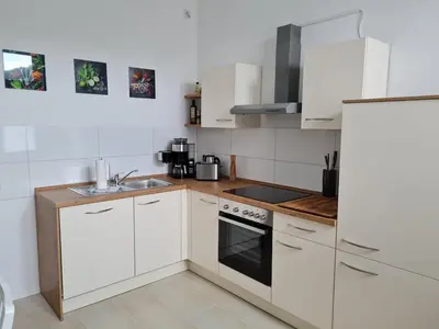 Küche/Küchenzeile in der Unterkunft HagenStay Eilpe 4