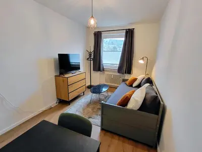 TV/Unterhaltungsangebot in der Unterkunft Westfalio Apartments - BrightStay Halver - feel at home