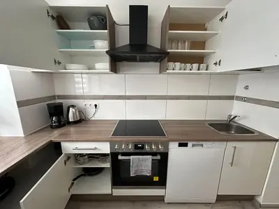 Küche/Küchenzeile in der Unterkunft Bright Modern Apartments in Mülheim an der Ruhr