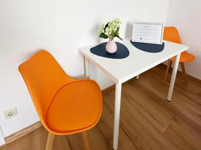 Ein Sitzbereich in der Unterkunft Bright Modern Apartments in Mülheim an der Ruhr