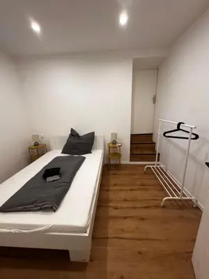 Ein Bett oder Betten in einem Zimmer der Unterkunft Luxury Apartment nähe Düsseldorf