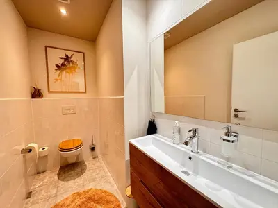 Ein Badezimmer in der Unterkunft Ferienwohnung Chris