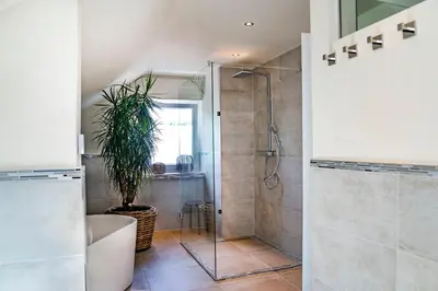 Ein Badezimmer in der Unterkunft Ferienwohnung Chris