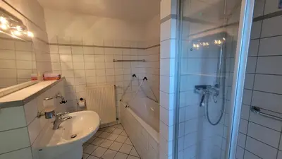Ein Badezimmer in der Unterkunft Monteurs-Apartment Graf Häseler