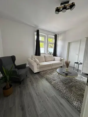 Ein Sitzbereich in der Unterkunft Seibel's SUITES - Big in Essen - Family & Group