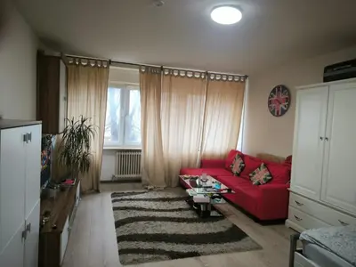Ein Sitzbereich in der Unterkunft 1 Zimmer Wohnung mit Küche und Bad in Dortmund Brackel