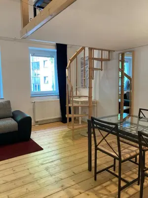 Ein Sitzbereich in der Unterkunft Top-Apartment in perfekter Lage