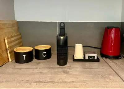 Kaffee-/Teezubehör in der Unterkunft Top-Apartment in perfekter Lage