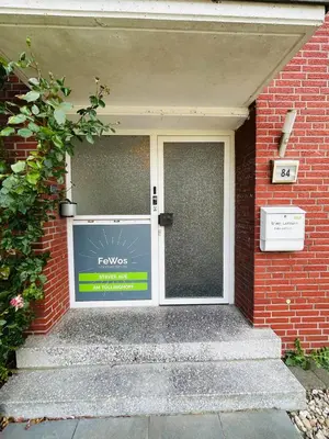 Eine Fassade oder ein Eingang zu Fewo am Tüllinghof