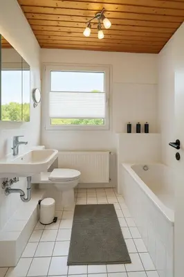 Ein Badezimmer in der Unterkunft Cozy-Stay III, 2-Room Flat for Vacation & Messe, Düsseldorf, Perfect Connectivity