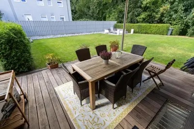 Ein Garten an der Unterkunft Nest,Ruhe und Erholung