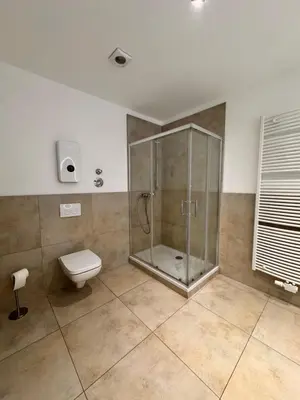 Ein Badezimmer in der Unterkunft Rheinberg Alstadt Maisonettenwohnung