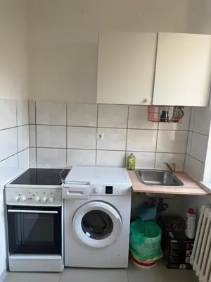 Küche/Küchenzeile in der Unterkunft K&K Unterkunft Gelsenkirchen