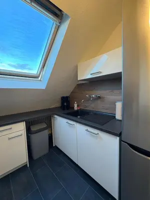 Küche/Küchenzeile in der Unterkunft Ferienwohnung Victoria
