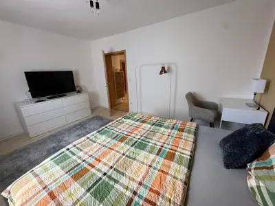 Ein Bett oder Betten in einem Zimmer der Unterkunft Seibel's SUITES - Ruhrpott Oase Altenessen-Mitte