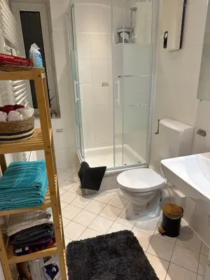 Ein Badezimmer in der Unterkunft Seibel's SUITES - Ruhrpott Oase Altenessen-Mitte