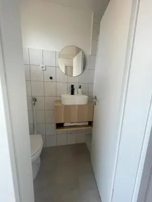 Ein Badezimmer in der Unterkunft Apartment Lüdenscheid - Zentral & Ruhig mit Balkon