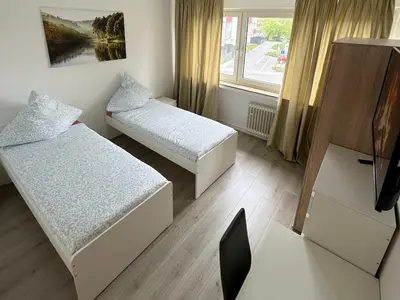 Ein Bett oder Betten in einem Zimmer der Unterkunft Beautiful apartments in Bergkamen bei Dortmund