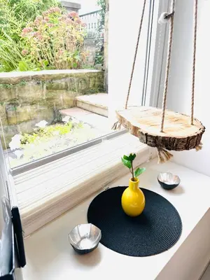 Ein Balkon oder eine Terrasse in der Unterkunft Mola Apartments- Trendiges Apartment in der City-Nähe Dortmund-Terrasse-3 Gäste-WLAN