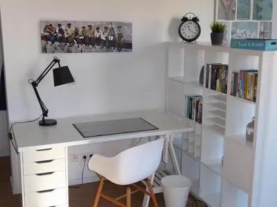 Die Bibliothek in der Ferienwohnung
