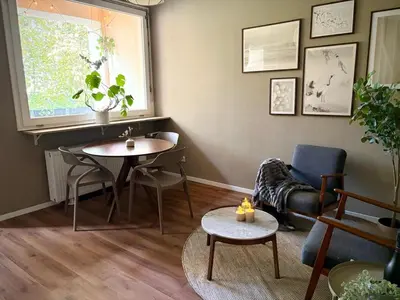 Ein Sitzbereich in der Unterkunft My happy place - Apartment mit Sauna & Whirlpool