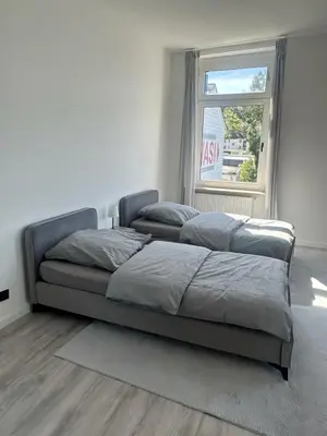 Ein Sitzbereich in der Unterkunft Modernes Apartment Nähe Cologne und Düsseldorf