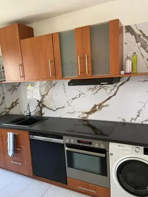 Küche/Küchenzeile in der Unterkunft Barmen Stilvolle zwei zimmer Wohnung