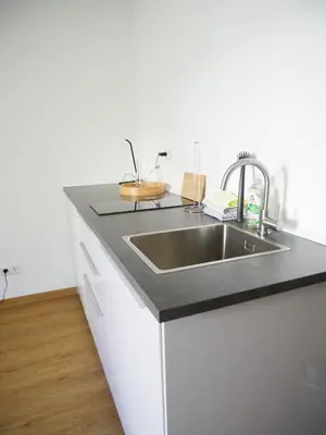 Küche/Küchenzeile in der Unterkunft Burg Domizil