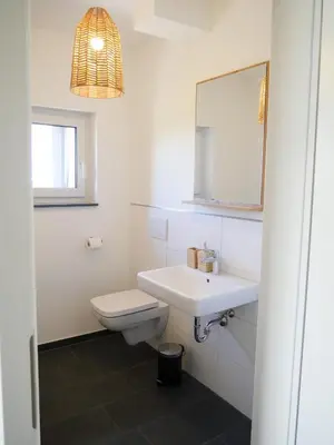Ein Badezimmer in der Unterkunft Burg Domizil