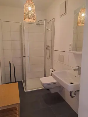 Ein Badezimmer in der Unterkunft Burg Domizil