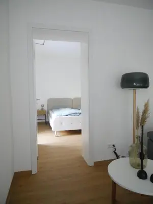 Ein Bett oder Betten in einem Zimmer der Unterkunft Burg Domizil