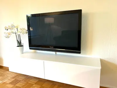 TV/Unterhaltungsangebot in der Unterkunft Japandi-Style in Dortmund mit Stellplatz, Balkon