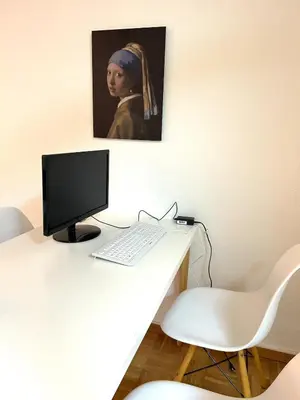 TV/Unterhaltungsangebot in der Unterkunft Japandi-Style in Dortmund mit Stellplatz, Balkon