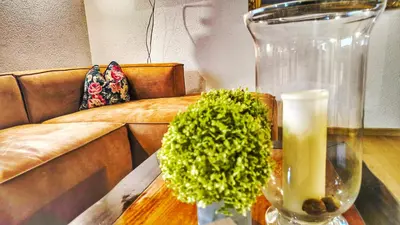 Ein Sitzbereich in der Unterkunft bei GRETA Wohnung 77
