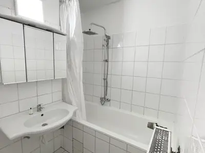Ein Badezimmer in der Unterkunft Monteurwohnung mit Balkon in Duisburg