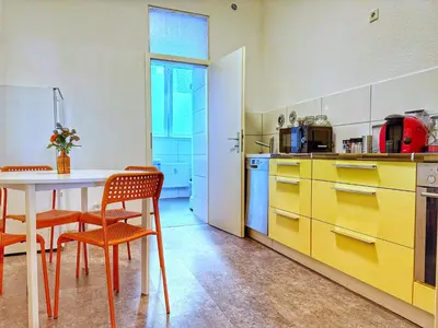Küche/Küchenzeile in der Unterkunft Ring-Apartments Kompakt - Gelsenkirchen Zentrum