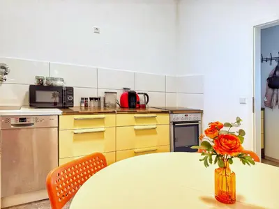 Küche/Küchenzeile in der Unterkunft Ring-Apartments Kompakt - Gelsenkirchen Zentrum