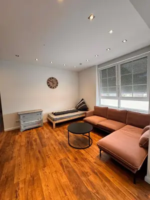 Ein Sitzbereich in der Unterkunft Rheinberg Whg 2