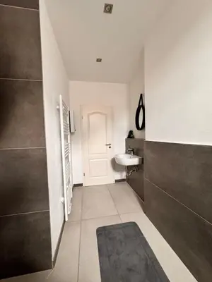 Ein Badezimmer in der Unterkunft Rheinberg Whg 2