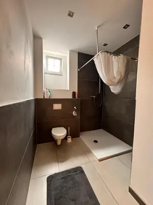 Ein Badezimmer in der Unterkunft Rheinberg Whg 2