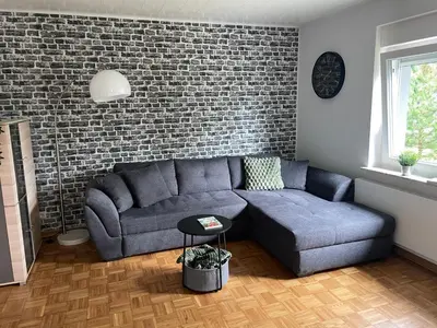 Ein Sitzbereich in der Unterkunft Ferienwohnung Nelly