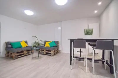 Ein Sitzbereich in der Unterkunft Casa Dortmund