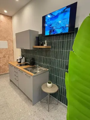 Küche/Küchenzeile in der Unterkunft Aura Apartment Herne