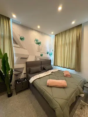 Ein Bett oder Betten in einem Zimmer der Unterkunft Aura Apartment Herne